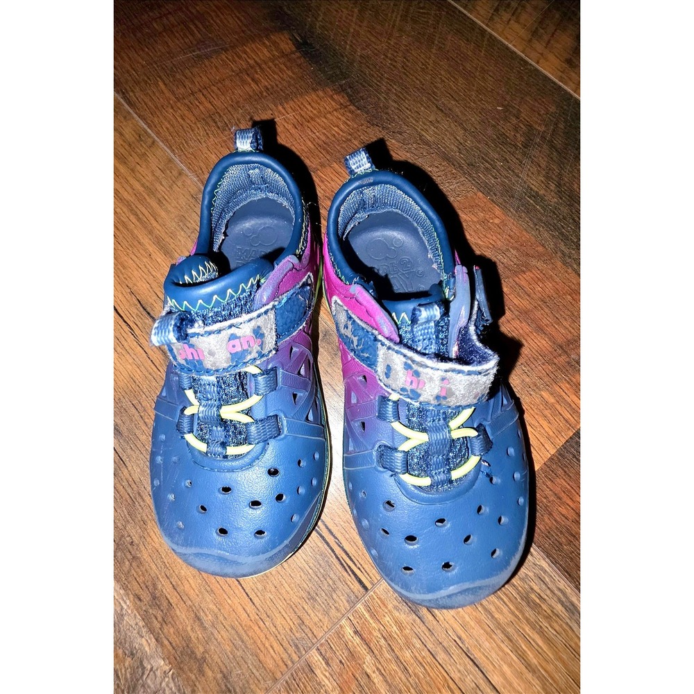 Stride Rite Made2Play Phibian Navy Purple Water Shoes Toddler Size 6 BG57665